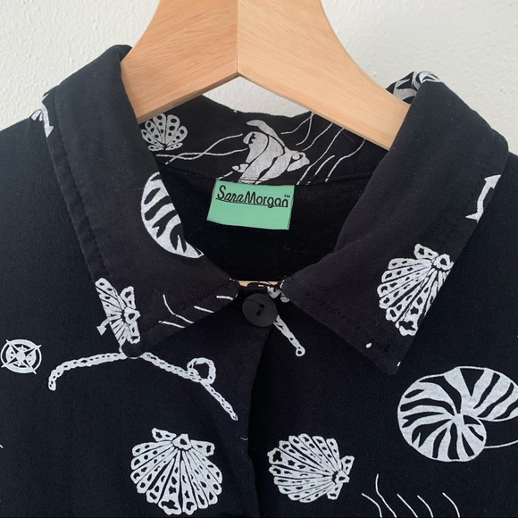 100% Cotton Seashell Button Up - Picture 5 of 8